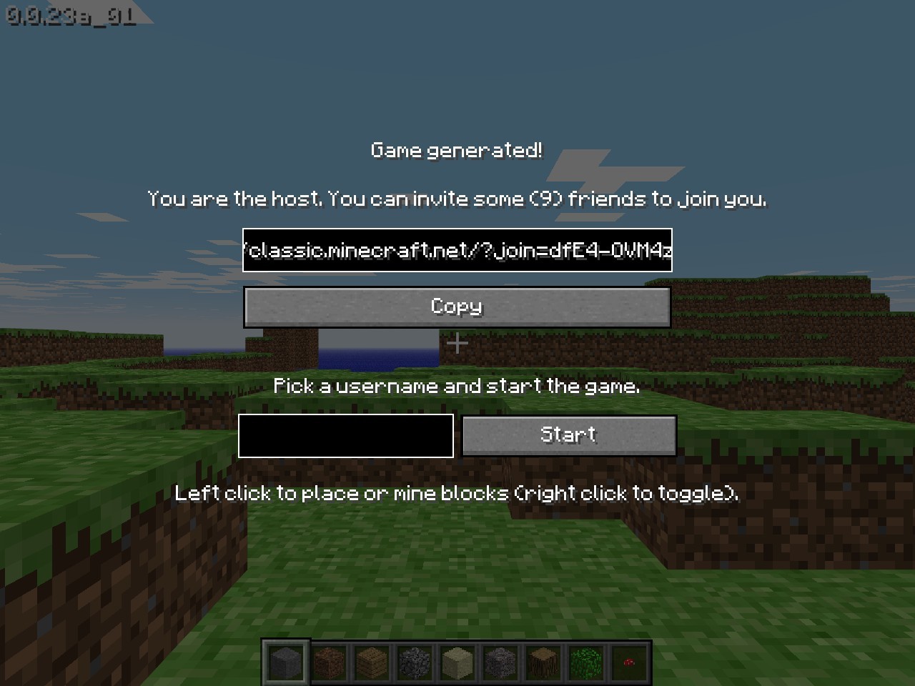 點擊放大圖片 Minecraft Classic