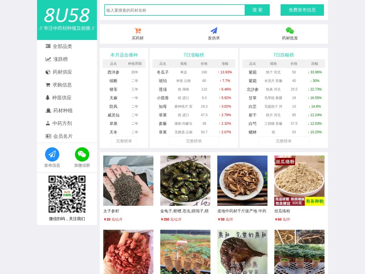 8u58藥材網