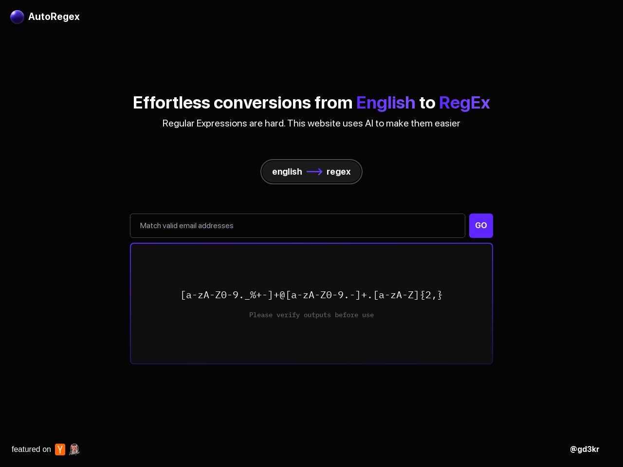 點擊放大圖片 AutoRegex