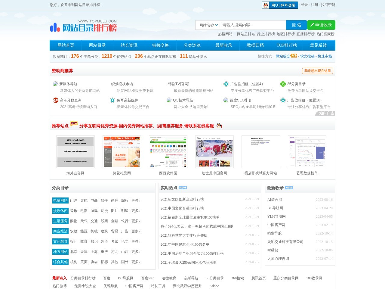 分類目錄排行榜