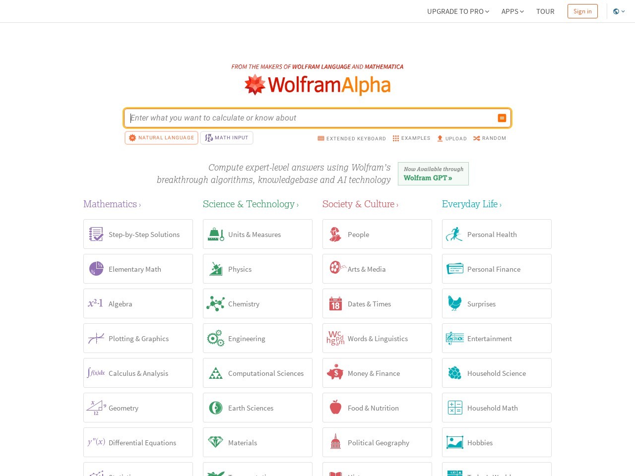 Wolfram|Alpha